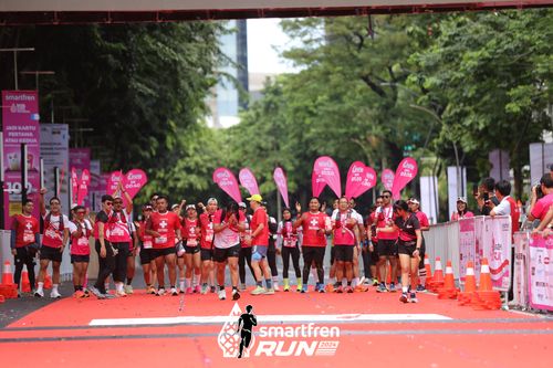 Race photo from Smartfren Run 2024