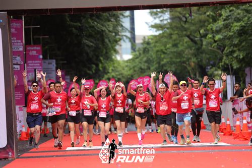 Race photo from Smartfren Run 2024
