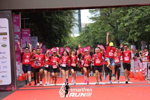Race photo from Smartfren Run 2024