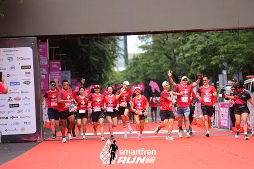 Race photo from Smartfren Run 2024