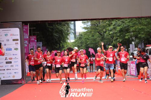 Race photo from Smartfren Run 2024