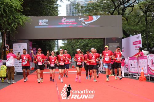 Race photo from Smartfren Run 2024