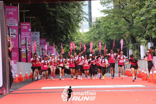 Race photo from Smartfren Run 2024