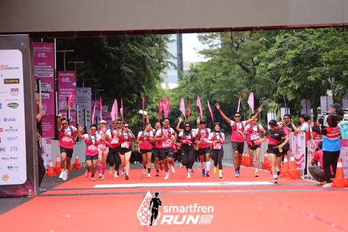 Race photo from Smartfren Run 2024