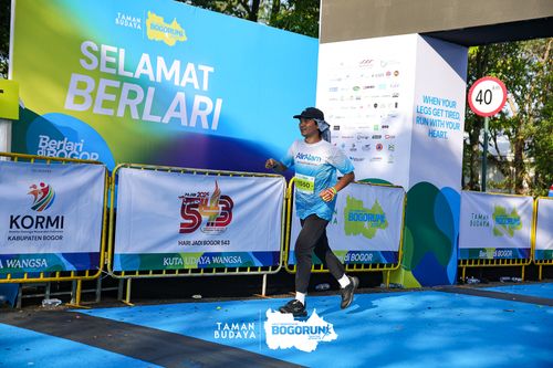 Race photo from Taman Budaya x BOGORUN 2025