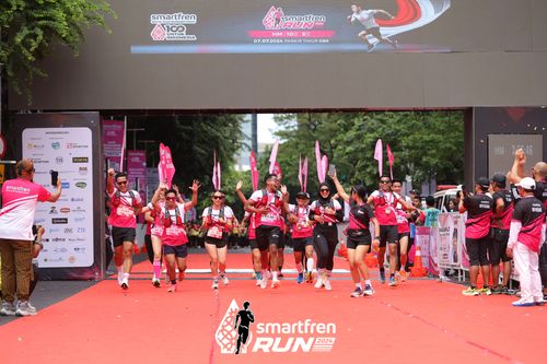 Race photo from Smartfren Run 2024