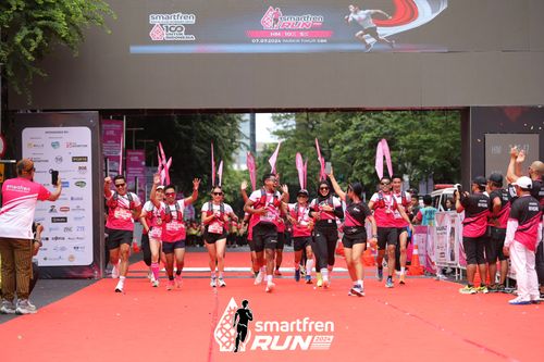 Race photo from Smartfren Run 2024