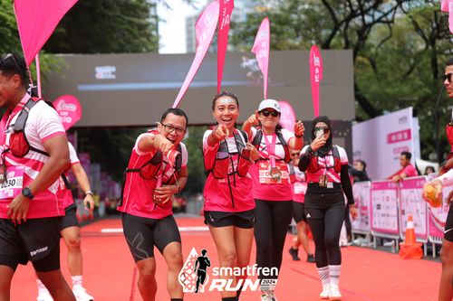 Race photo from Smartfren Run 2024