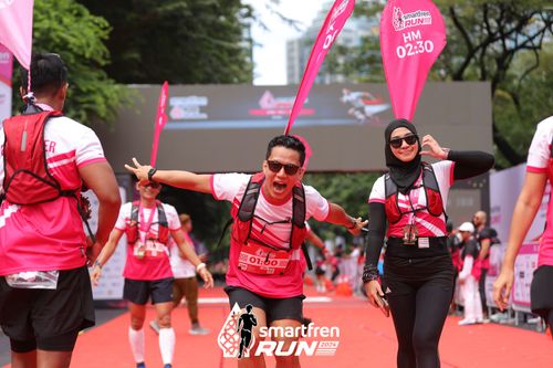Race photo from Smartfren Run 2024