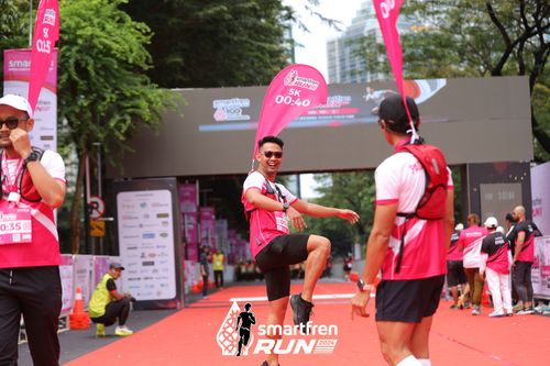 Race photo from Smartfren Run 2024