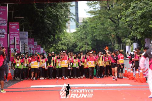 Race photo from Smartfren Run 2024