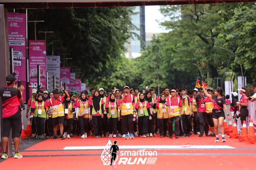 Race photo from Smartfren Run 2024