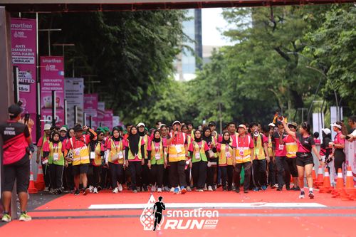 Race photo from Smartfren Run 2024