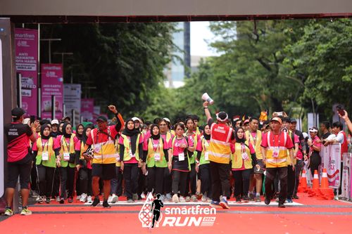 Race photo from Smartfren Run 2024