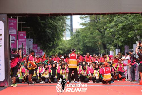 Race photo from Smartfren Run 2024
