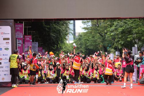 Race photo from Smartfren Run 2024