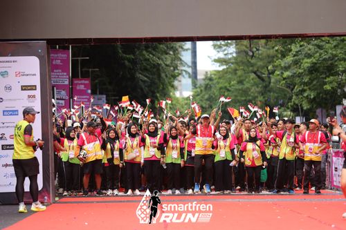 Race photo from Smartfren Run 2024