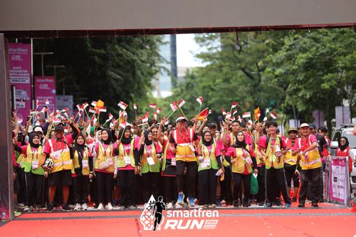 Race photo from Smartfren Run 2024