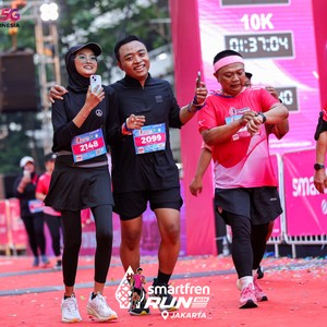 Race photo from SMARTFREN RUN 2026
