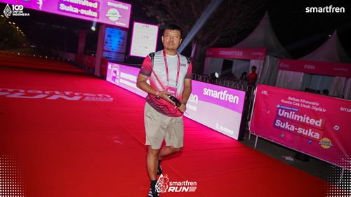 Race photo from Smartfren Run 2025 