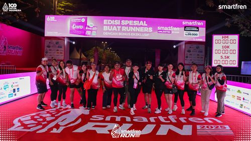 Race photo from Smartfren Run 2025 