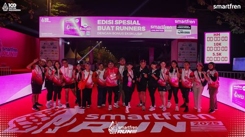Race photo from Smartfren Run 2025 