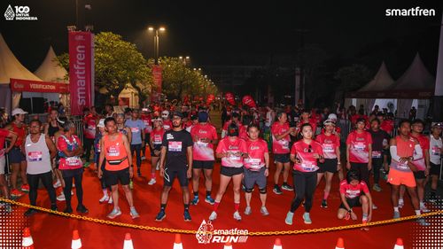 Race photo from Smartfren Run 2025 