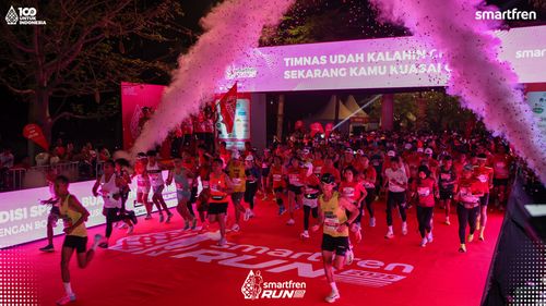Race photo from Smartfren Run 2025 