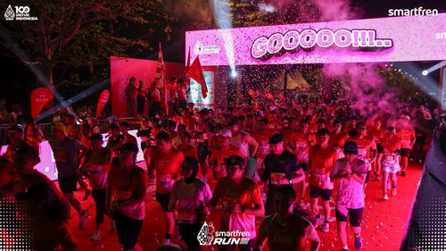 Race photo from Smartfren Run 2025 