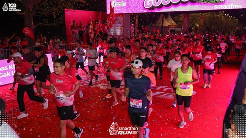 Race photo from Smartfren Run 2025 