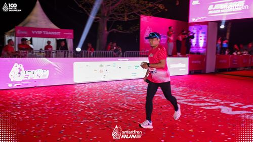 Race photo from Smartfren Run 2025 