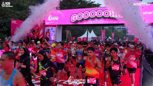 Race photo from Smartfren Run 2025 
