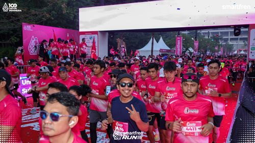 Race photo from Smartfren Run 2025 