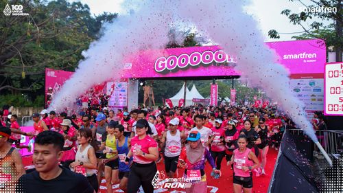 Race photo from Smartfren Run 2025 