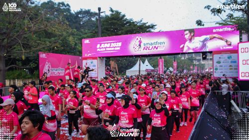 Race photo from Smartfren Run 2025 