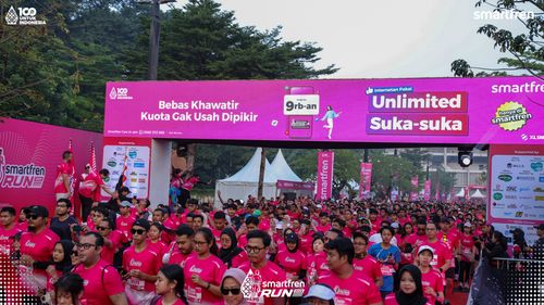 Race photo from Smartfren Run 2025 