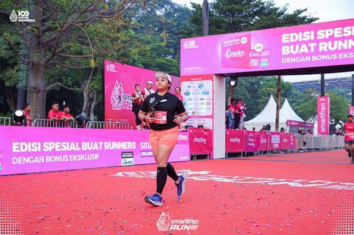 Race photo from Smartfren Run 2025 