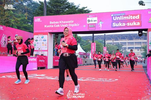 Race photo from Smartfren Run 2025 