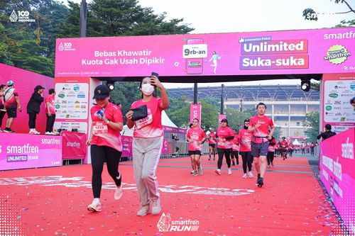 Race photo from Smartfren Run 2025 
