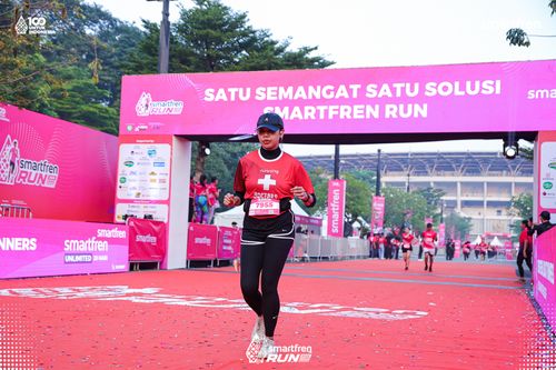 Race photo from Smartfren Run 2025 