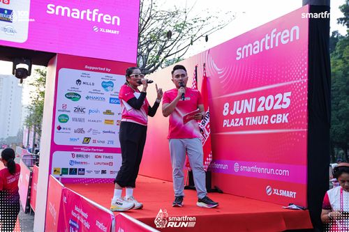 Race photo from Smartfren Run 2025 