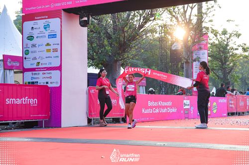 Race photo from Smartfren Run 2025 