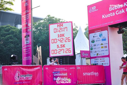 Race photo from Smartfren Run 2025 