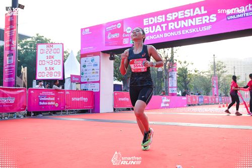 Race photo from Smartfren Run 2025 