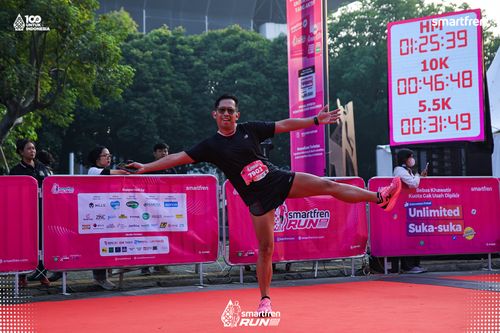 Race photo from Smartfren Run 2025 