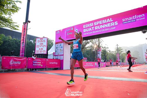 Race photo from Smartfren Run 2025 