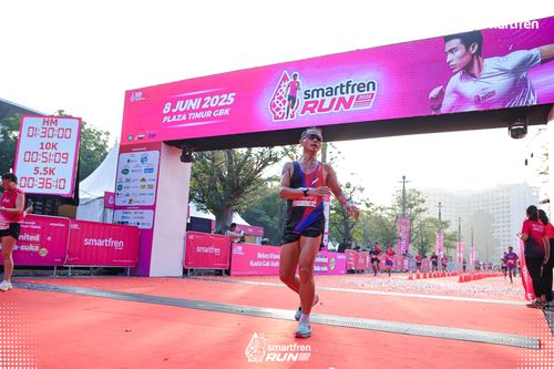 Race photo from Smartfren Run 2025 