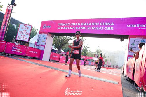 Race photo from Smartfren Run 2025 