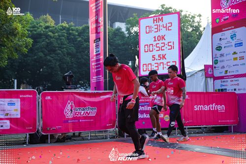 Race photo from Smartfren Run 2025 