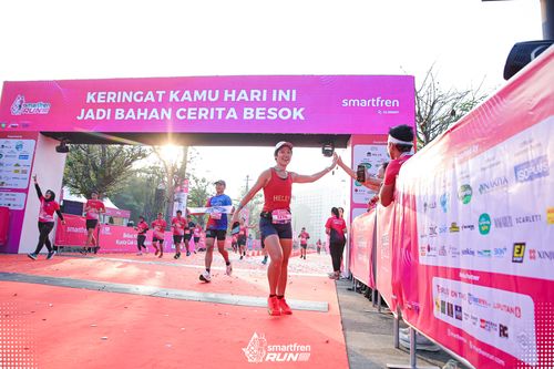Race photo from Smartfren Run 2025 
